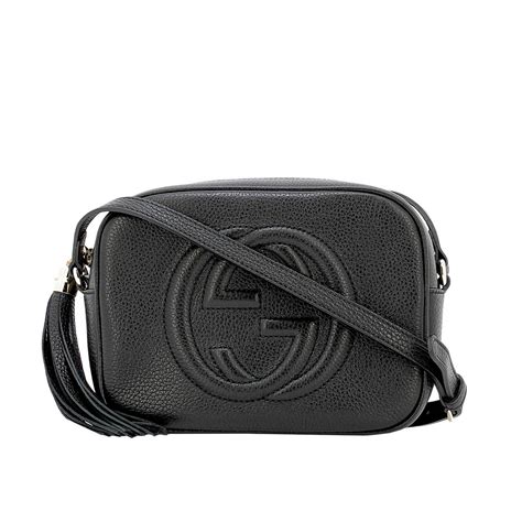 borsa gucci nera semitonda con la tracolla|Borse a Tracolla Donna Firmate e in Pelle .